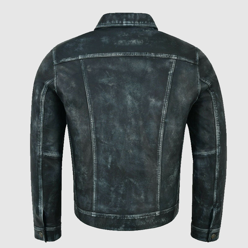 mens biker leather jacket for sale 