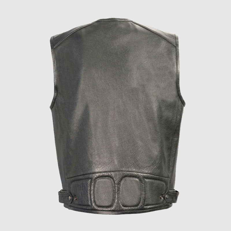 Mens Motorcycle Leather Vest For Sale
