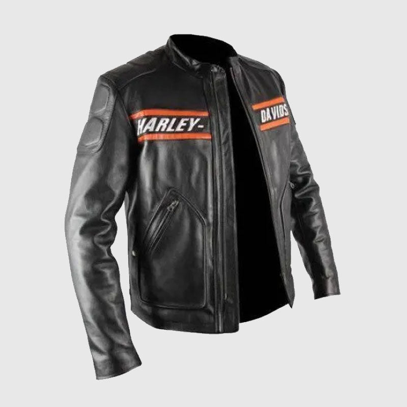new harley davidson biker leather jacket