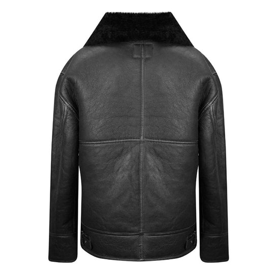 New Style Mens Best Winter Black B3 Aviator Pilot Sheepskin Jacket For Sale