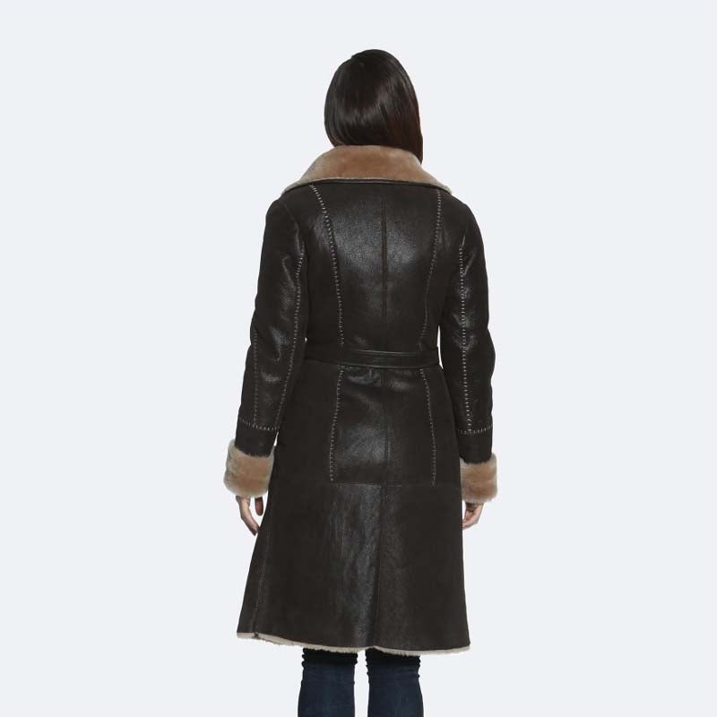 Purchase Shearling Style Winter Best High Quality Pam Sheepskin Coat For Sale