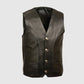 Cheap Price Leather Vest For Sale Mens Motorcycle