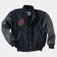 Purchase Best Looking High Quality Navy Leather Varsity Jacket For Sale