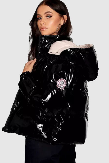 New 2022 Best Winter Bubble Black Faux Puffer Jackets