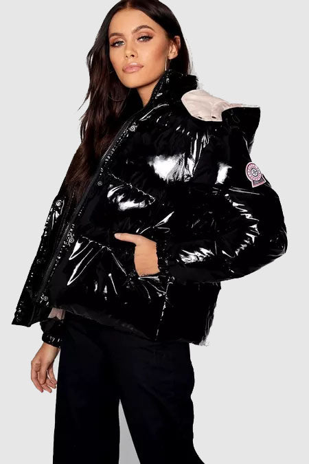 New Best Style 2022 Winter Bubble Black Faux Puffer Jackets