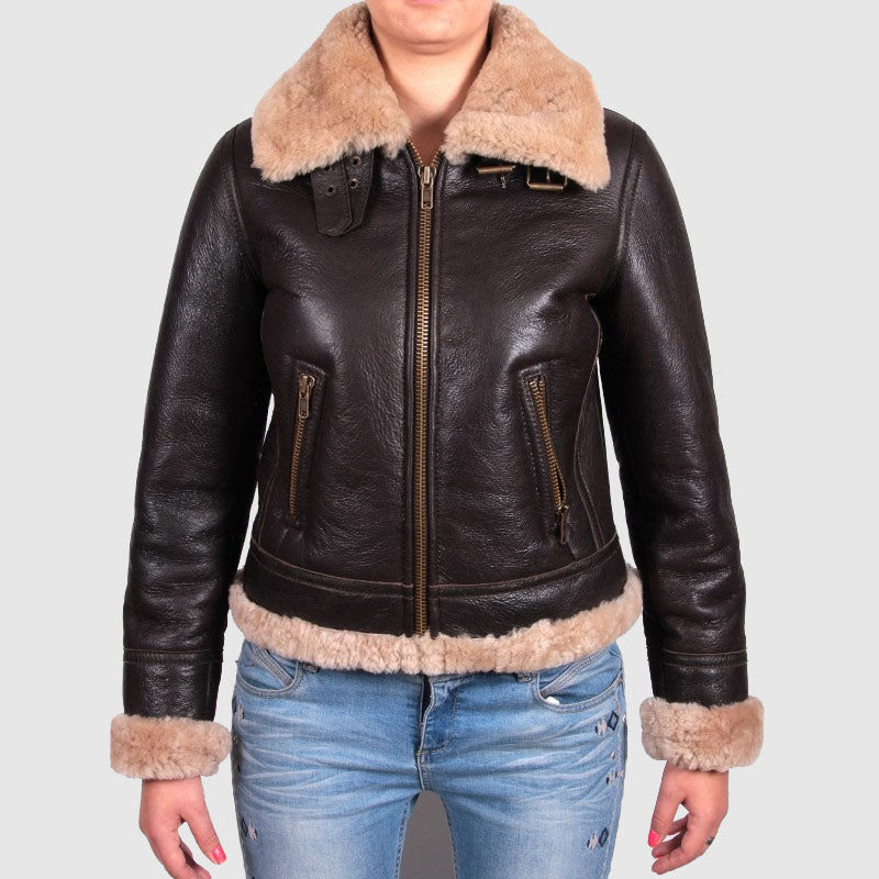 Buy Best Style Women Shearling sheepskin Jacket - Virgo