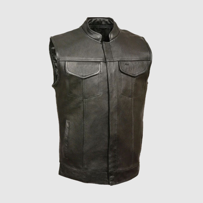 Buy In Cheap Price Biker Leather Vest For Men