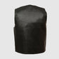 Buy Best Black Classic Snap Biker Leather Vest For Men