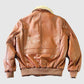 Purchase New Style Air Force Flight Brown Leather Jacket G-1 Pilot Jackets