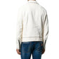 Studded White Punk Leather Jacket Genuine Quality Of Material Jacket For Sale 
