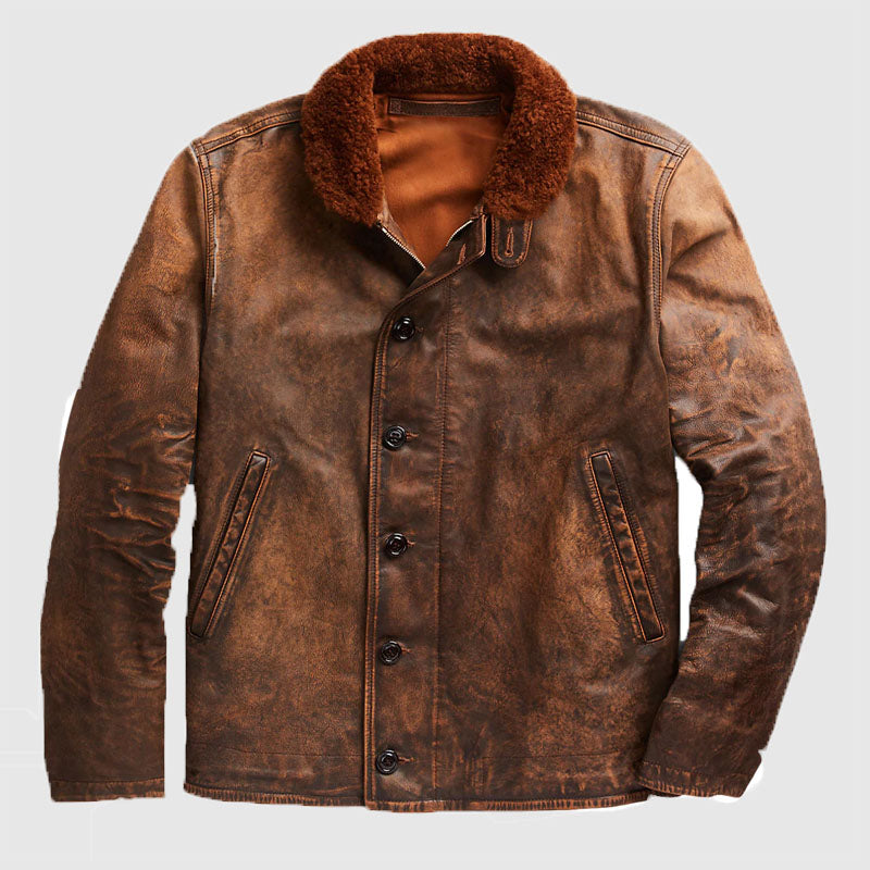 new sheepskin leather jacket online shop