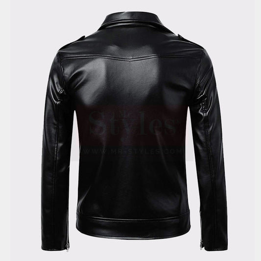 Shop Best Rfx Premium Men's Classic Police Leather Bomber Jacket For Sale