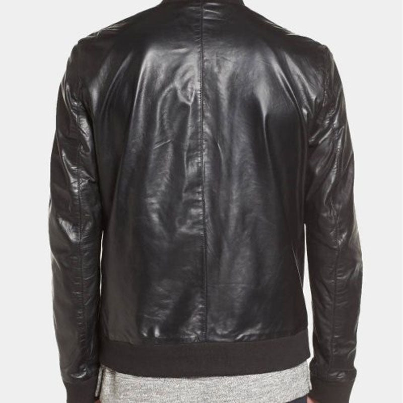 Shop Best Style Fashion Vintage Lamarque Quilted Leather Bomber Jacket For Sale