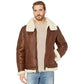 Shop Best Style Ugg Auden Genuine Shearling Trim Leather Aviator Jacket