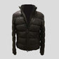 black bubble leather jacket for sale