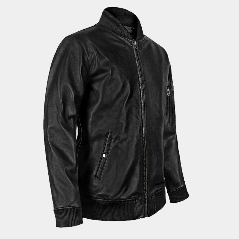 Top Best High Quality Of Boys Genuine Bomber Leather Jacket For Sale