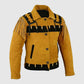 buy yellow western leather jacket with cheap price