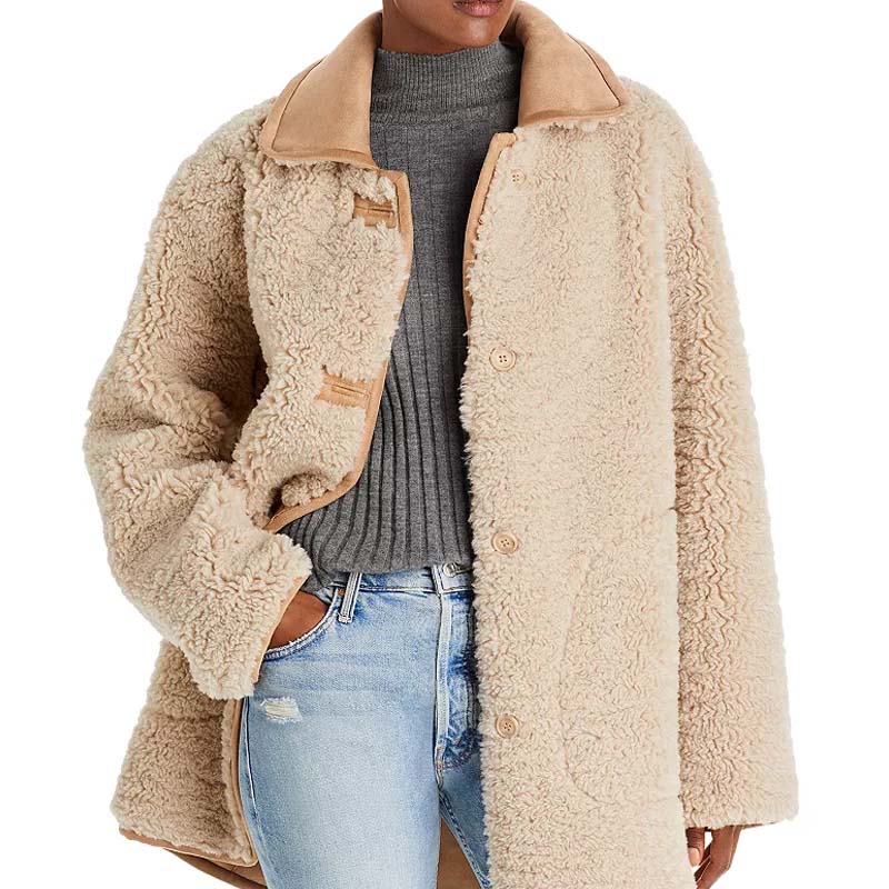 Purchase Genuine Winter Sheepskin Best Leather Vanna Shearling Coat For Sale