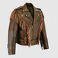 New shop brown leather jacket for mens 