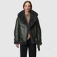 Buy Best Sale Green RAF Women Sheepskin Leather Jackets