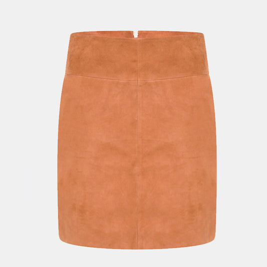 Premium Quality Women’s Tan Real Suede Mini Skirt And Shorts
