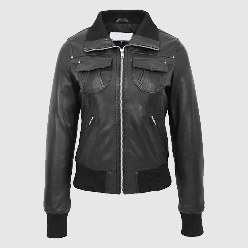 buy best womens leather jacket online shop