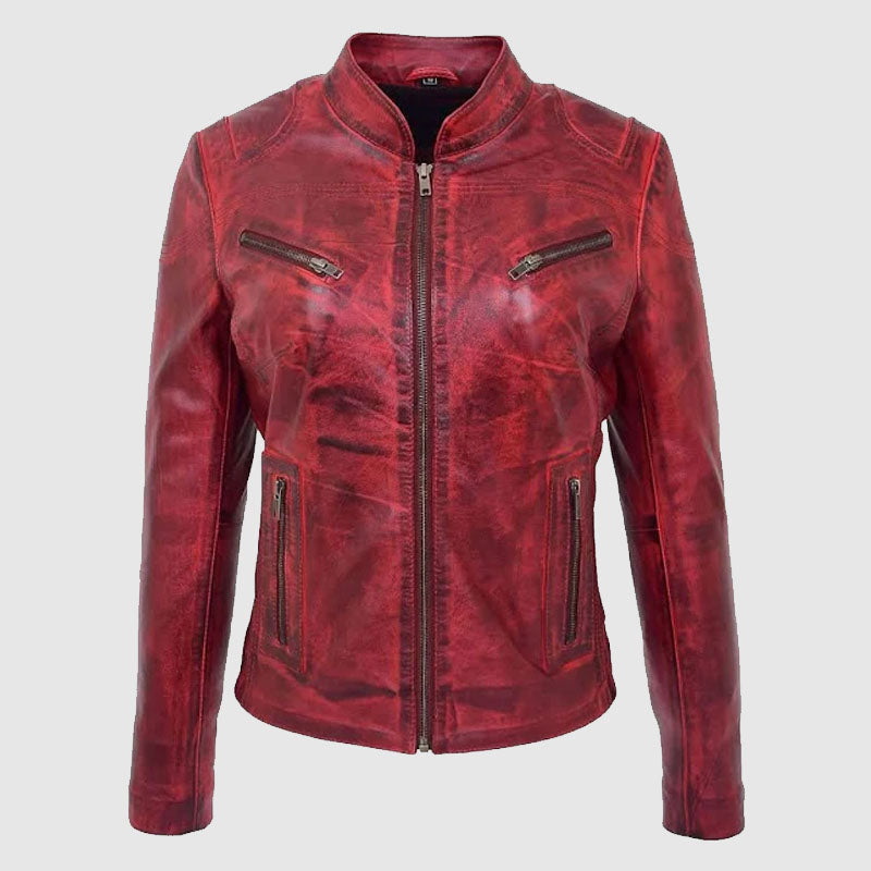 women leather fashion jacket online shop